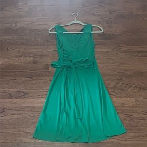 green dress